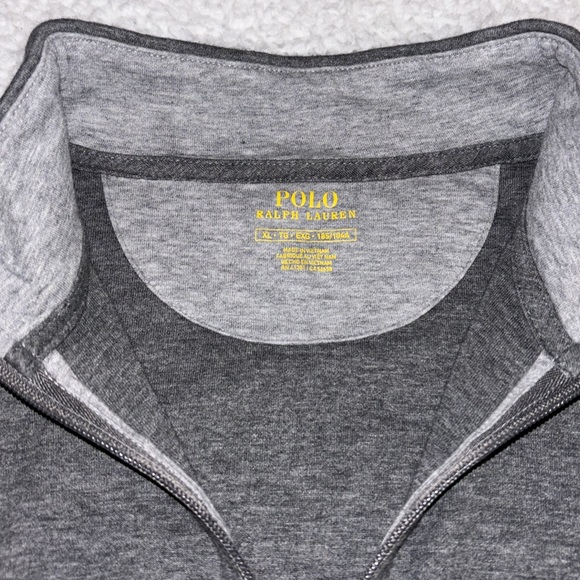 Grey Polo Half Zip - Picture 3 of 3